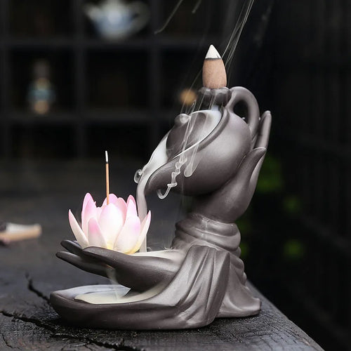 Zen Lotus Incense Burner