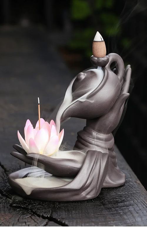 Zen Lotus Incense Burner