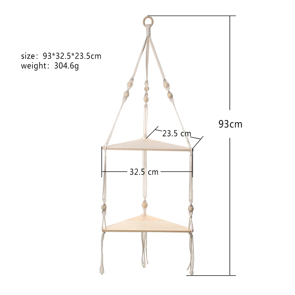 Hanging Wooden Shelves