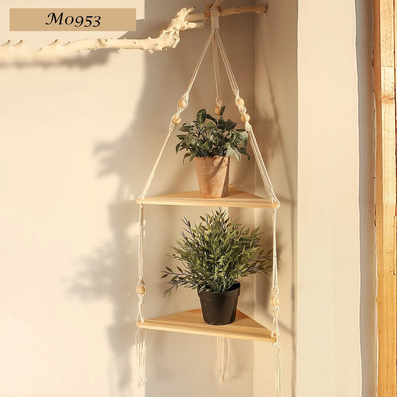 Hanging Wooden Shelves