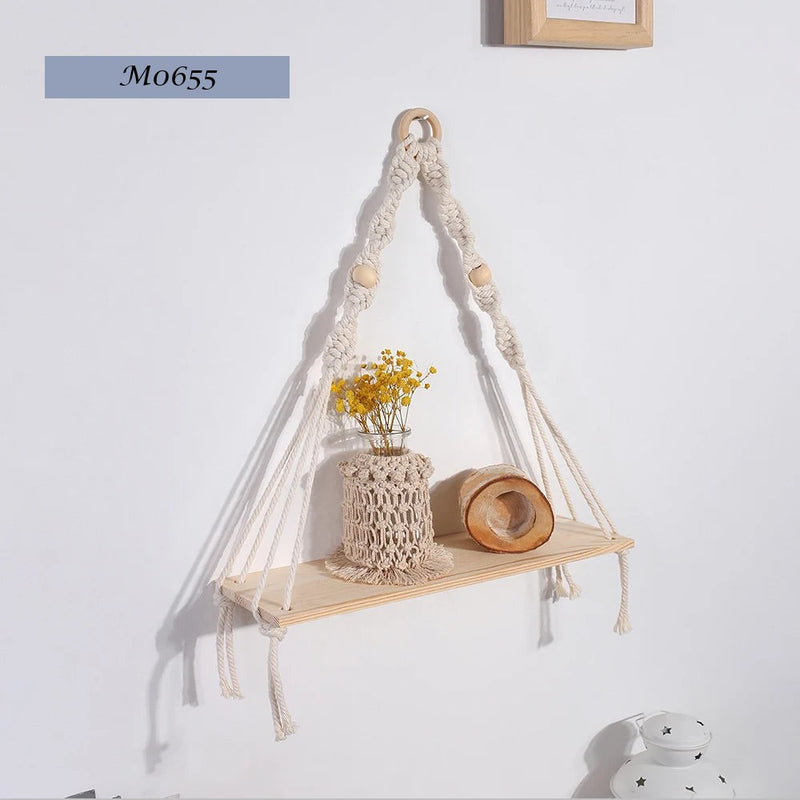 Hanging Wooden Shelves