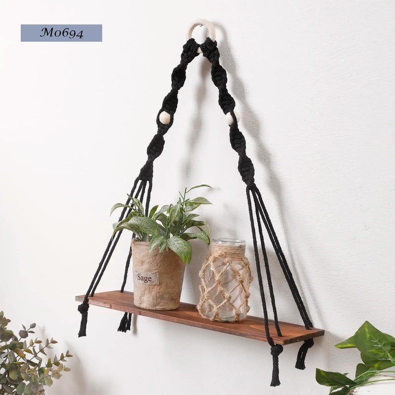 Hanging Wooden Shelves