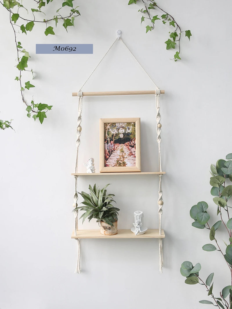 Hanging Wooden Shelves