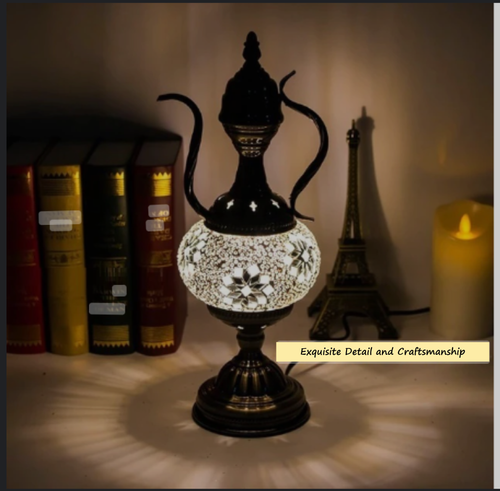Mediterranean Style Art Deco Turkish Mosaic Table Lamp