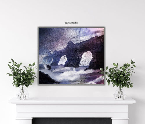 Obscured Bridge Painting