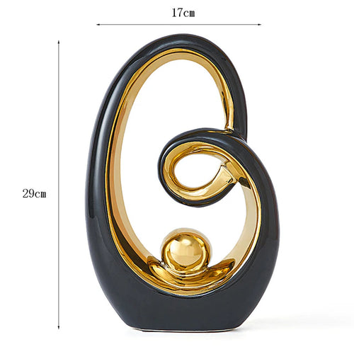 Abstract Ceramic Sculpture Decoration