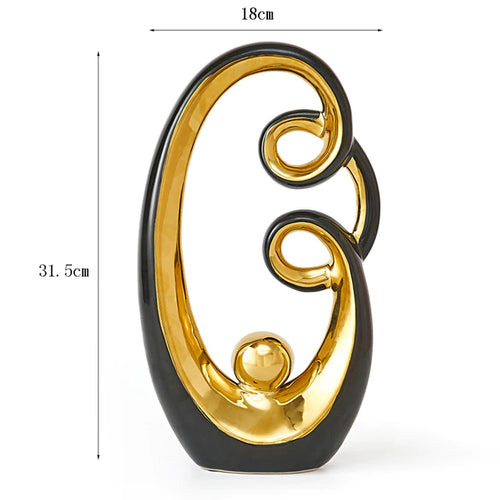 Abstract Ceramic Sculpture Decoration