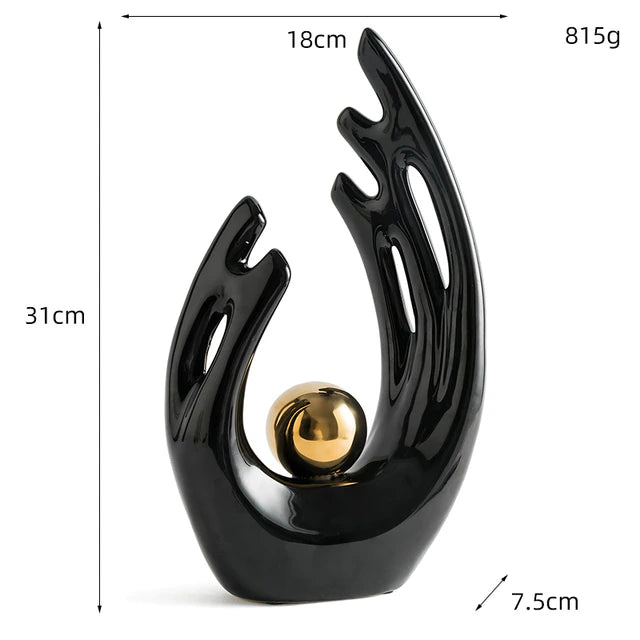 Abstract Ceramic Sculpture Decoration