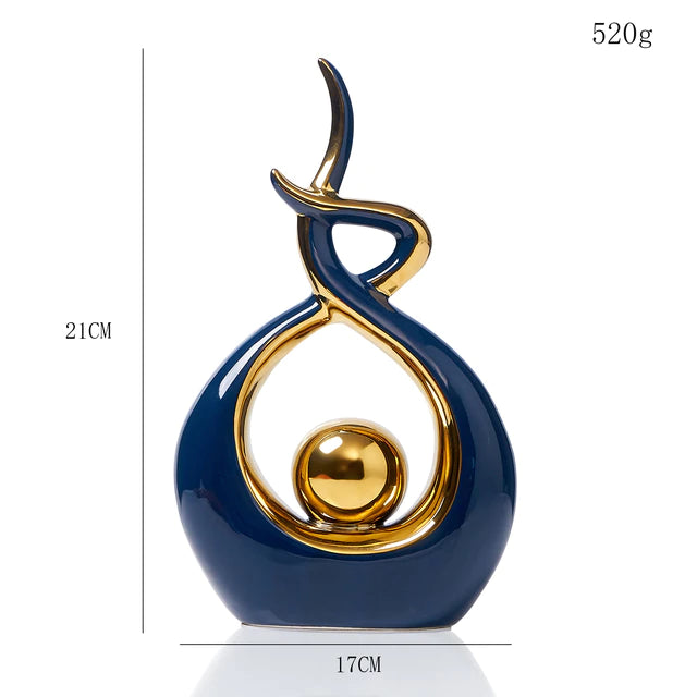 Abstract Ceramic Sculpture Decoration