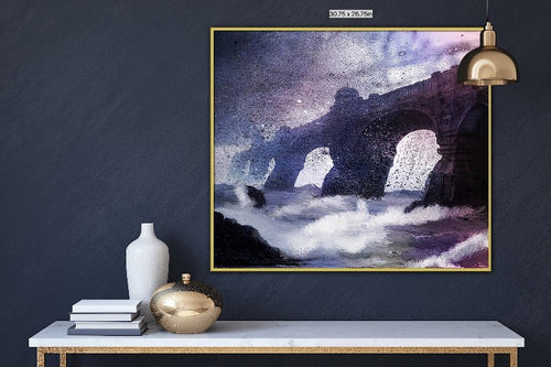 Obscured Bridge Painting