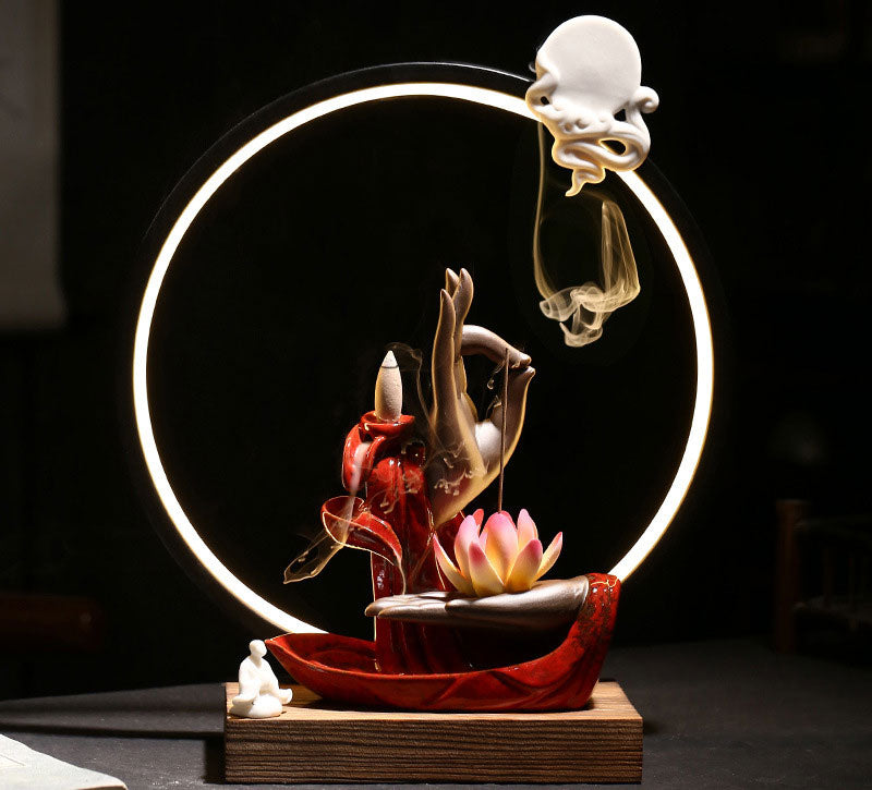 Buddhist Backflow Incense Burners