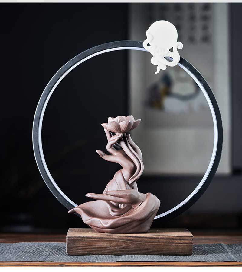 Buddhist Backflow Incense Burners
