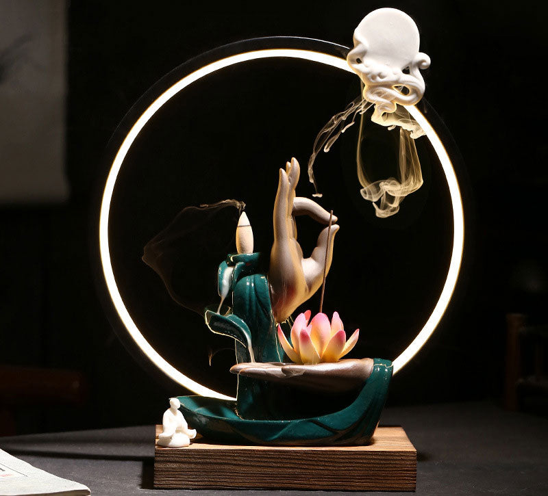 Buddhist Backflow Incense Burners