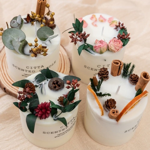 Scented Aromatherapy Candles With Infused Ingredients