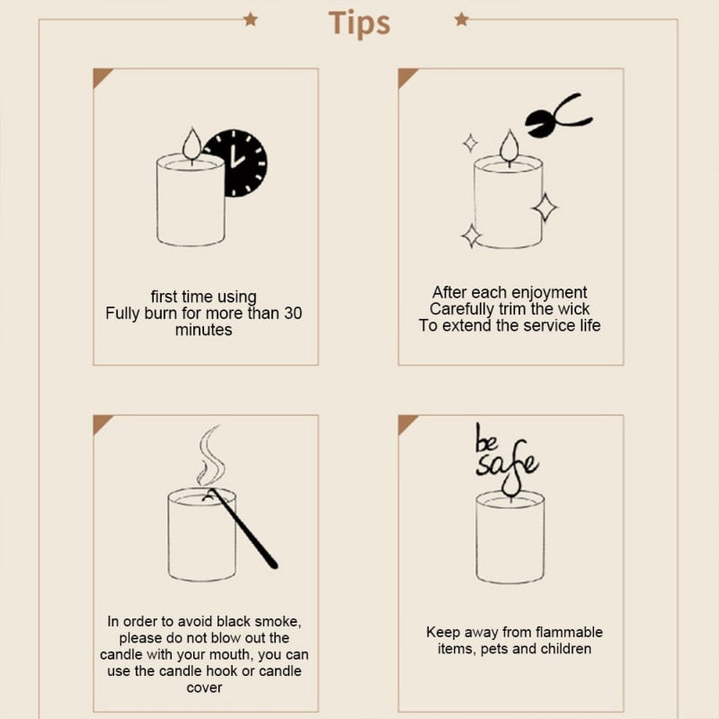 Scented Aromatherapy Candles With Infused Ingredients