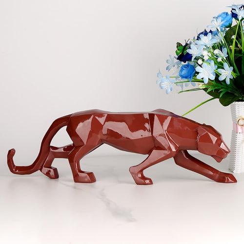 Black Panther Geometric Sculpture