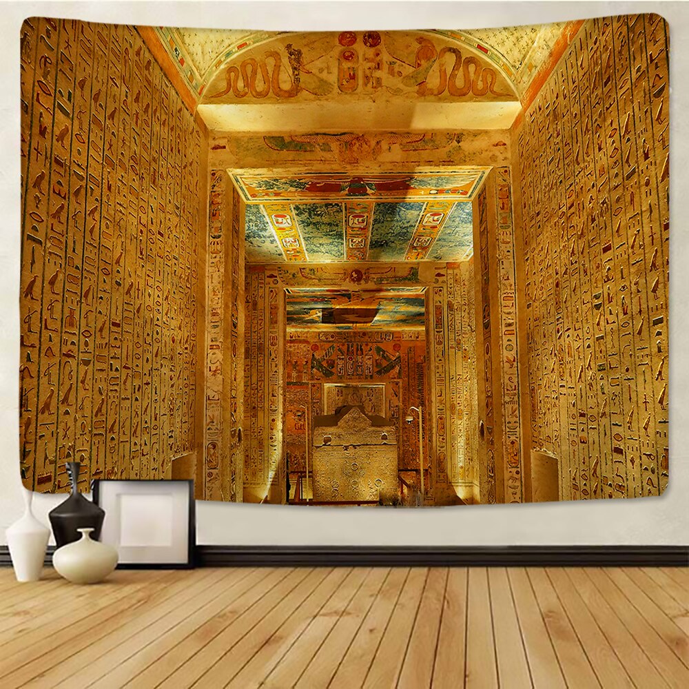 Ancient Egyptian Mural Tapestry Backdrop