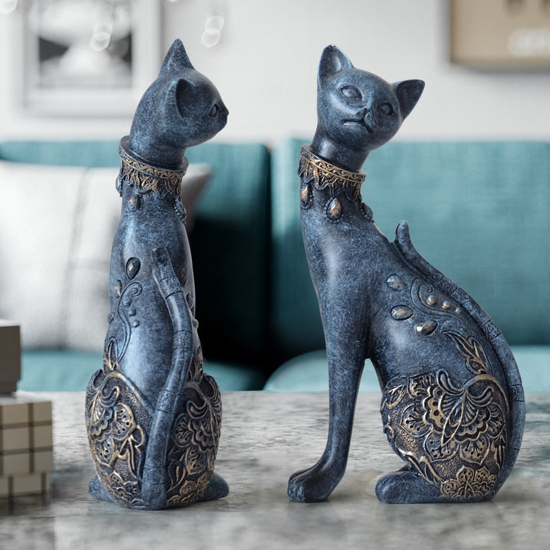 Kitty Cat Sculpture Set