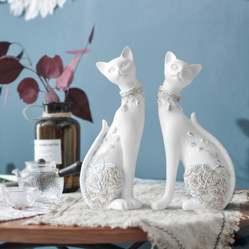 Kitty Cat Sculpture Set