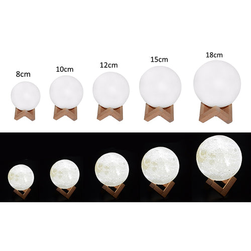 Moon Lamp LED Night Light Touch