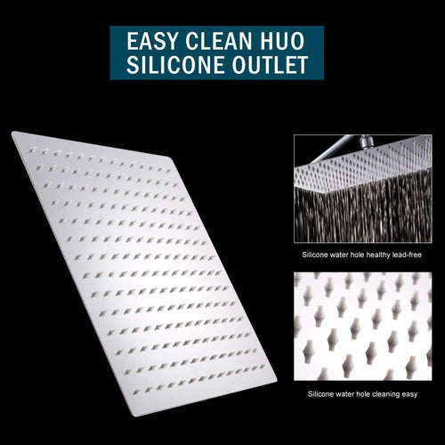 Stainless Steel Square Rainfall Shower