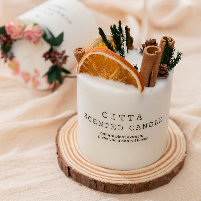 Scented Aromatherapy Candles With Infused Ingredients
