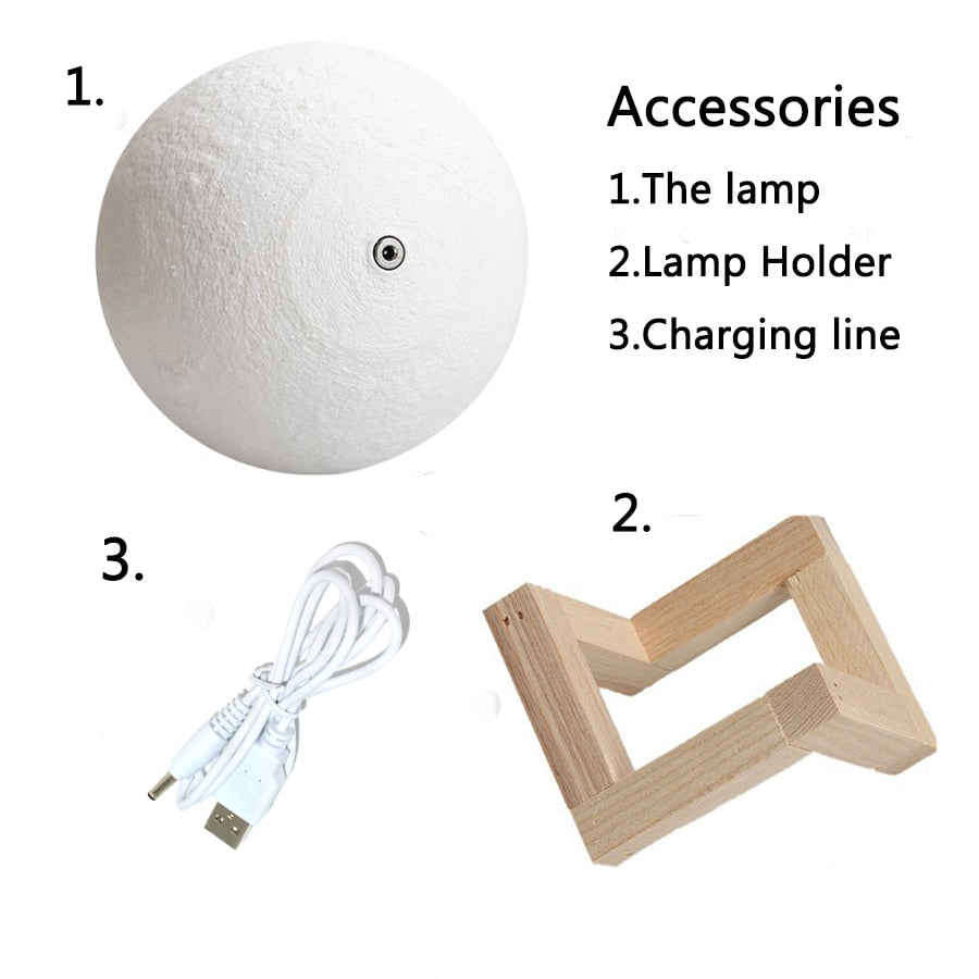 Moon Lamp LED Night Light Touch