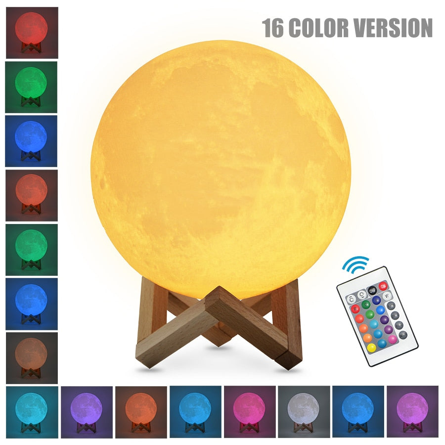 Moon Lamp LED Night Light Touch