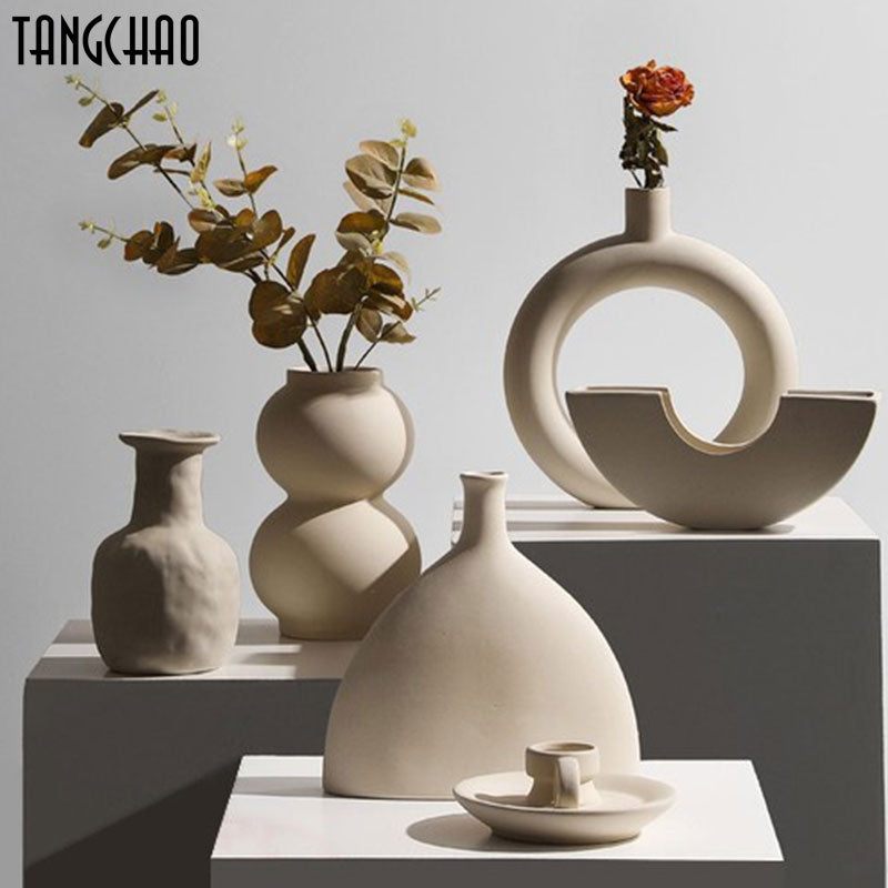 Modern Contemporary Style Ceramic Vases