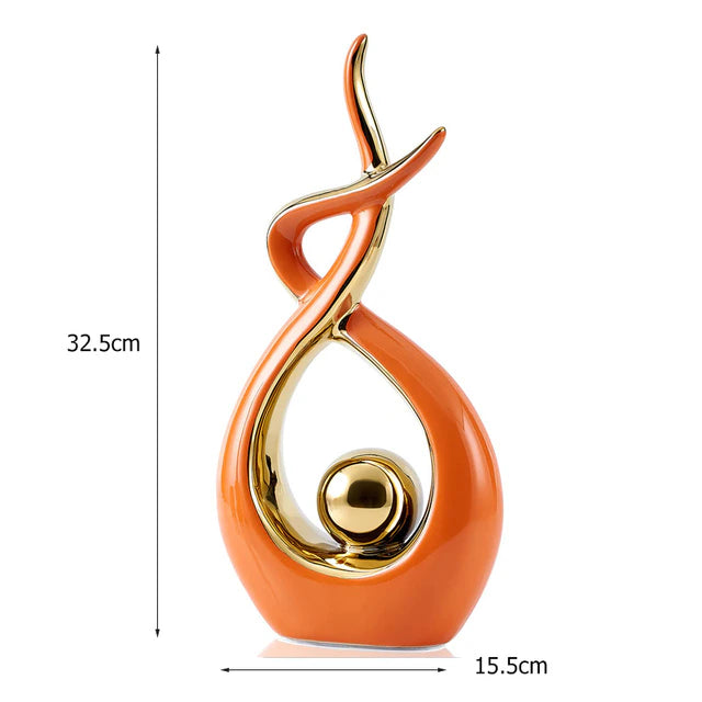 Abstract Ceramic Sculpture Decoration