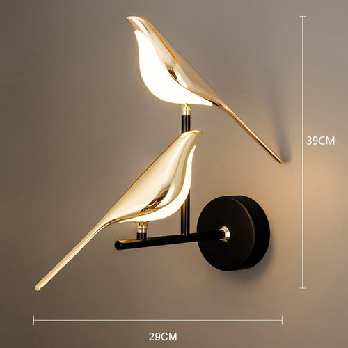 Golden Bird LED Wall Lamp