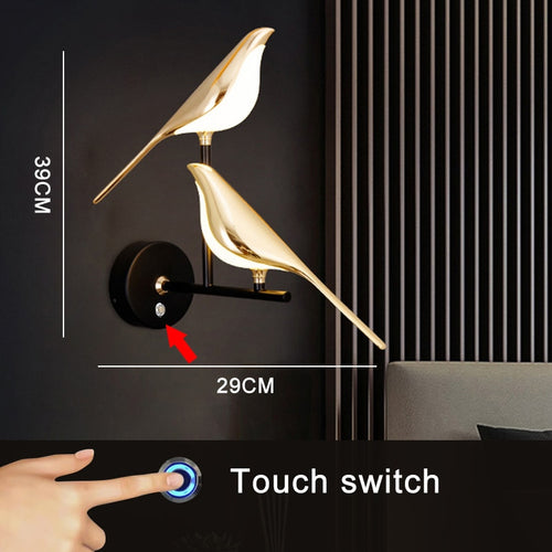 Golden Bird LED Wall Lamp