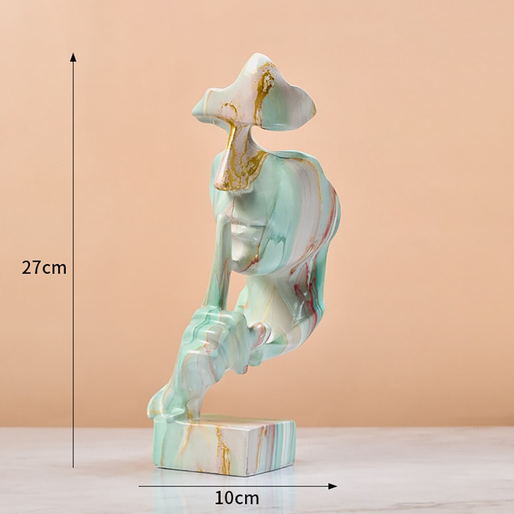 Abstract Face Statues