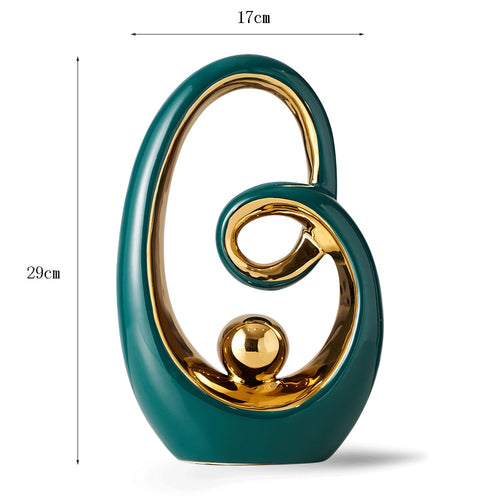 Abstract Ceramic Sculpture Decoration