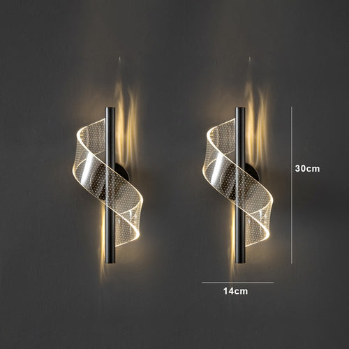 Ribbon LED Acryllic Wall Lamp