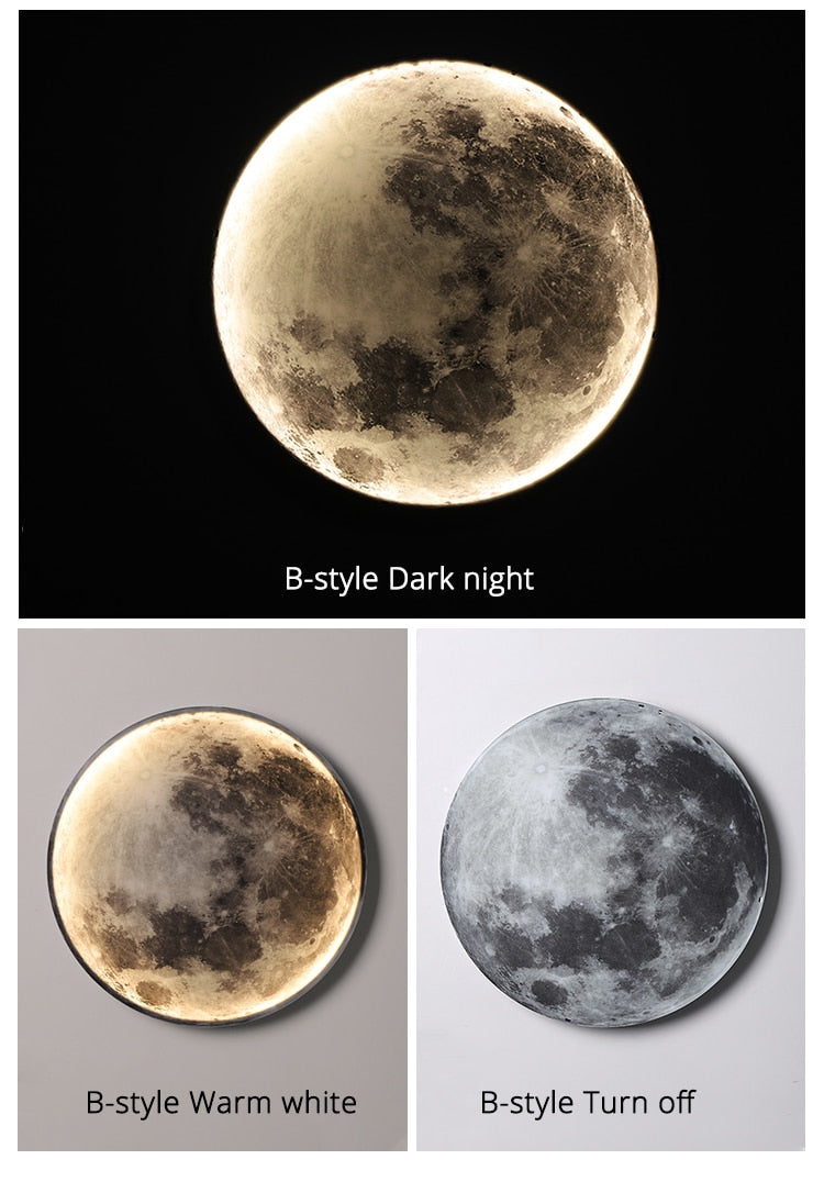 Indoor Moon Wall Lamp