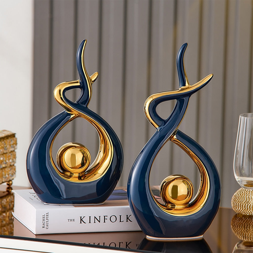 Abstract Ceramic Sculpture Decoration