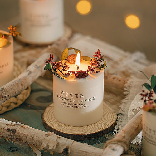 Scented Aromatherapy Candles With Infused Ingredients