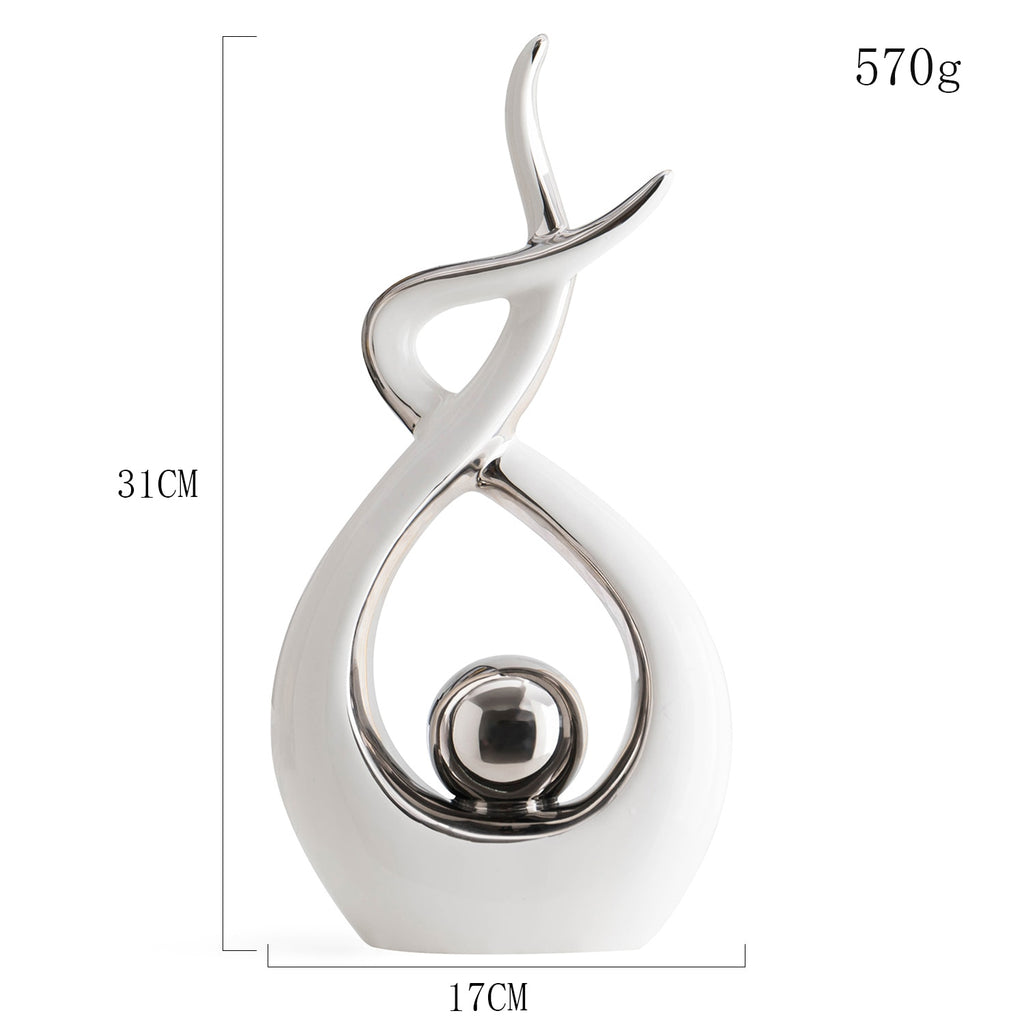 Abstract Ceramic Sculpture Decoration