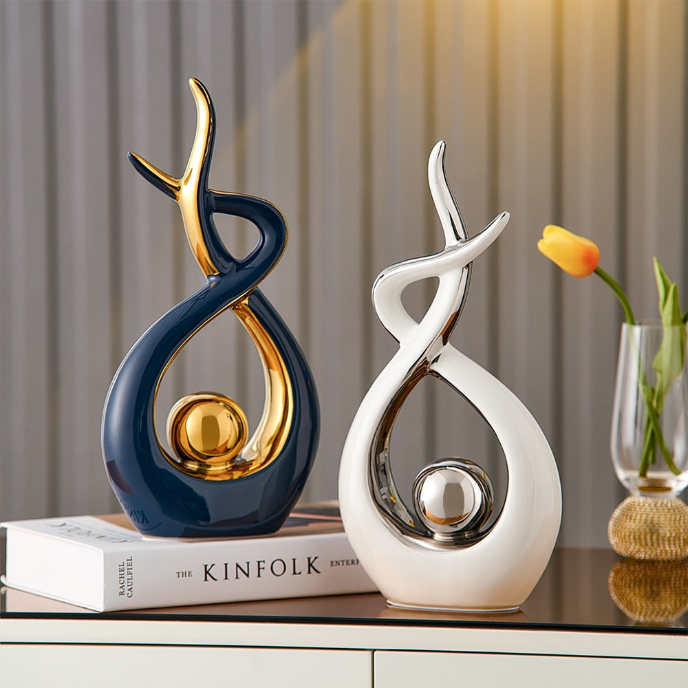 Abstract Ceramic Sculpture Decoration