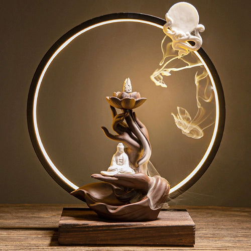 Buddhist Backflow Incense Burners