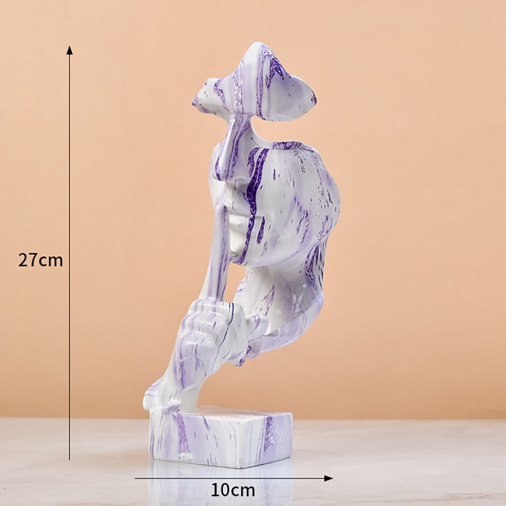 Abstract Face Statues