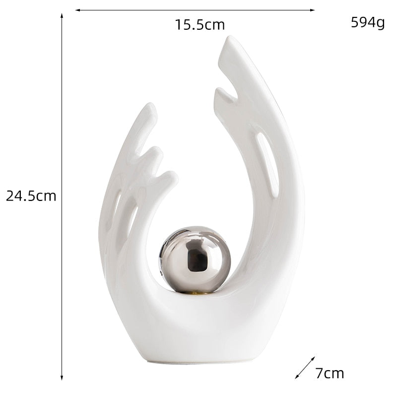 Abstract Ceramic Sculpture Decoration