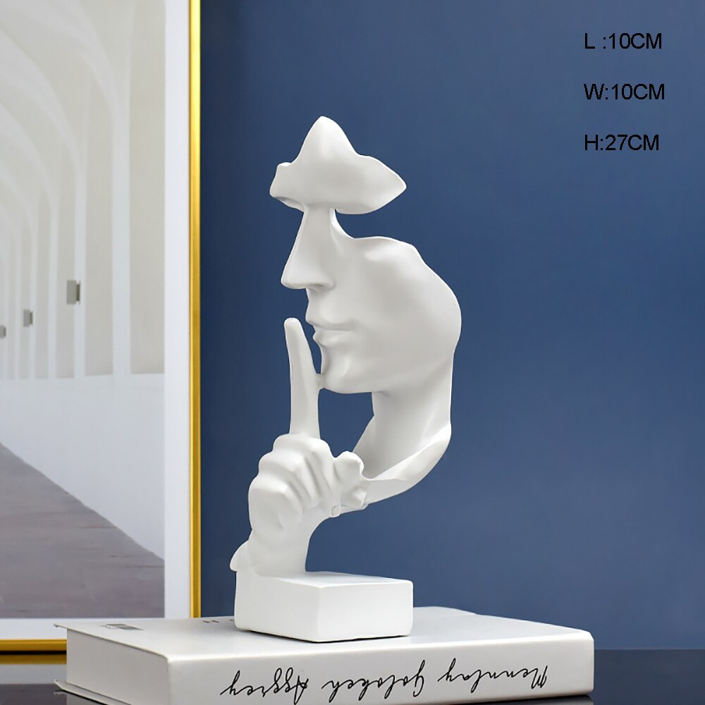 Abstract Face Statues