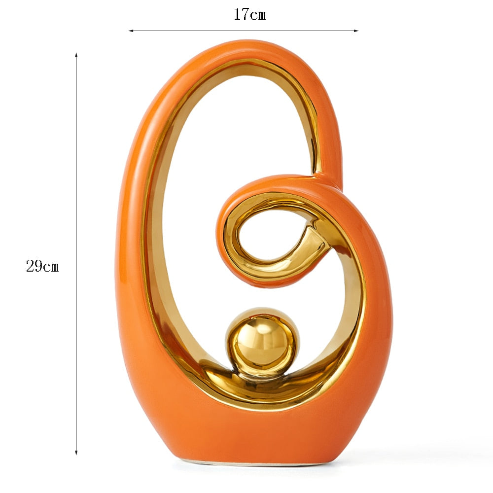 Abstract Ceramic Sculpture Decoration