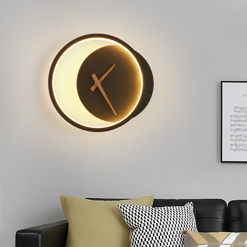 LED Clock Wall Lamp