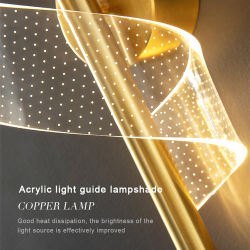 Ribbon LED Acryllic Wall Lamp