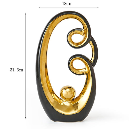 Abstract Ceramic Sculpture Decoration