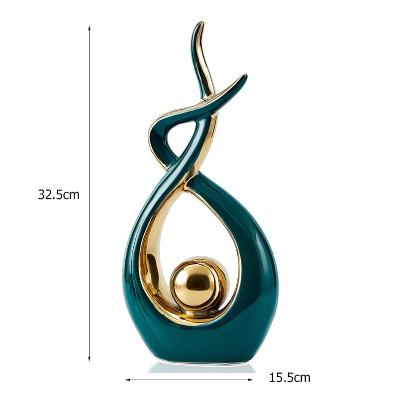 Abstract Ceramic Sculpture Decoration