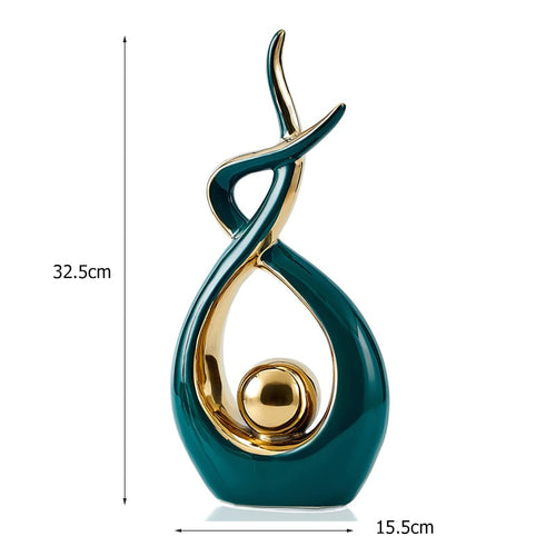 Abstract Ceramic Sculpture Decoration